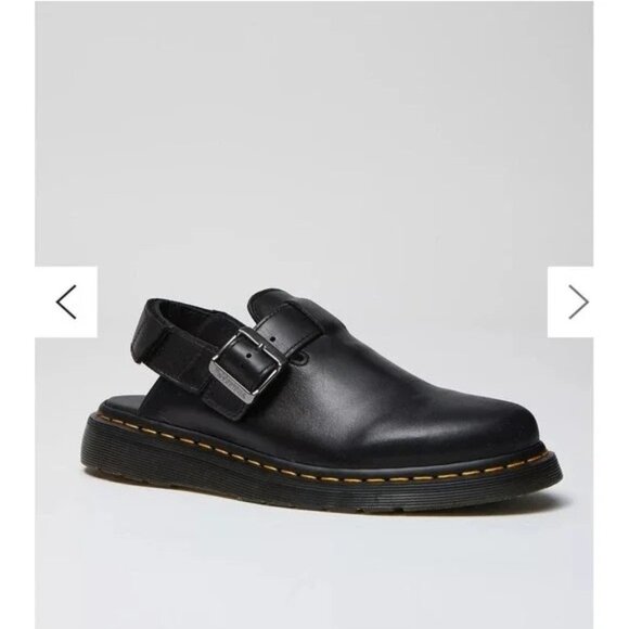 Dr. Martens air wair black Jorge mules clog leather size 10 - Picture 1 of 10